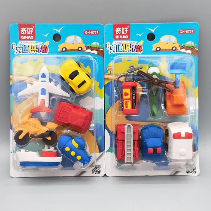 

ID 8729 SET PENGHAPUS KARAKTER KENDARAAN MOBIL MOTOR VEHICLE HOBI ANAK LAKI LAKI SENSORY PLAY DIY