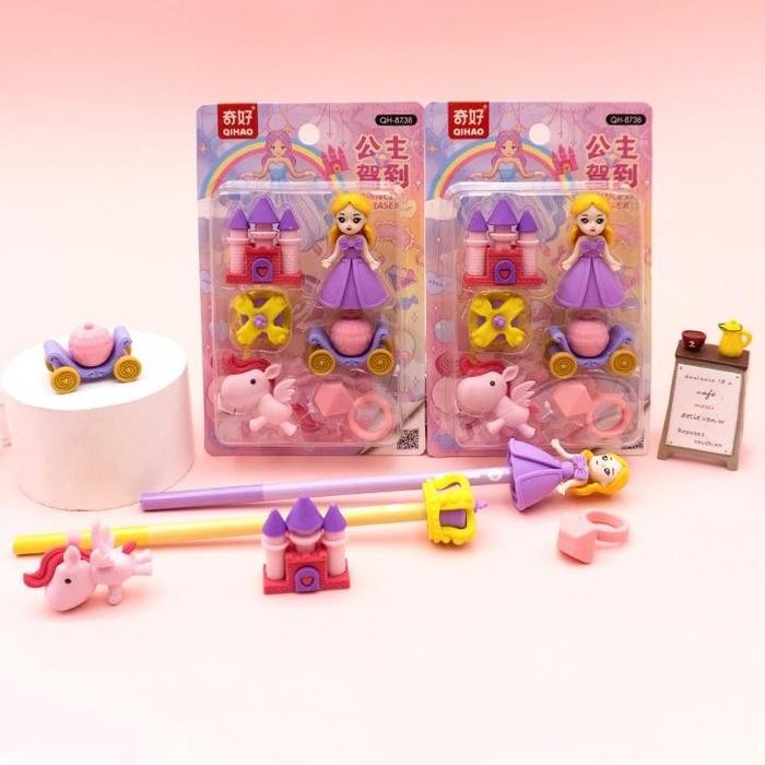 

ID 8738 SET PENGHAPUS KARAKTER PRINCESS PUTRI ISTANA ANAK PEREMPUAN SENSORY PLAY DIY STATIONERY