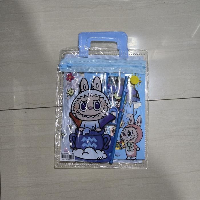 

ID ALAT TULIS SET 6 IN 1 KARAKTER LABUBU SANRIO MURAH LUCU POUCH SET STATIONERY HADIAH ANAK - GG0351
