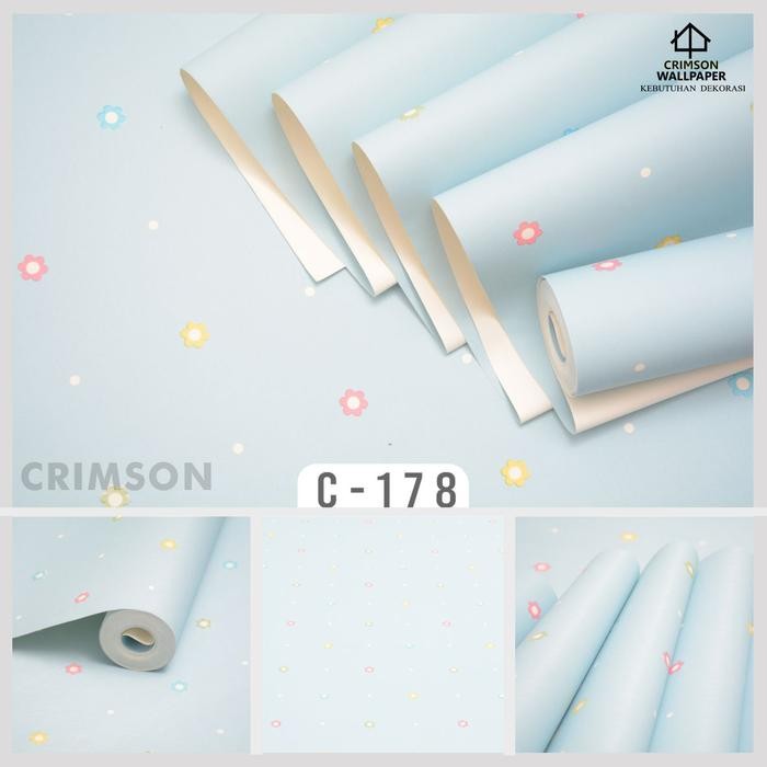 Lilissto Shop Wallpaper Dinding Kamar Motif Polkadot Vinyl