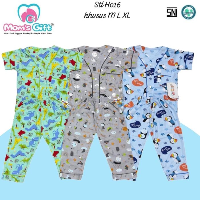 Modish- Setelan Baju Bayi Moms Gift Pendek Celana Panjang Size M L Xl / Piyama Baju Tidur Anak