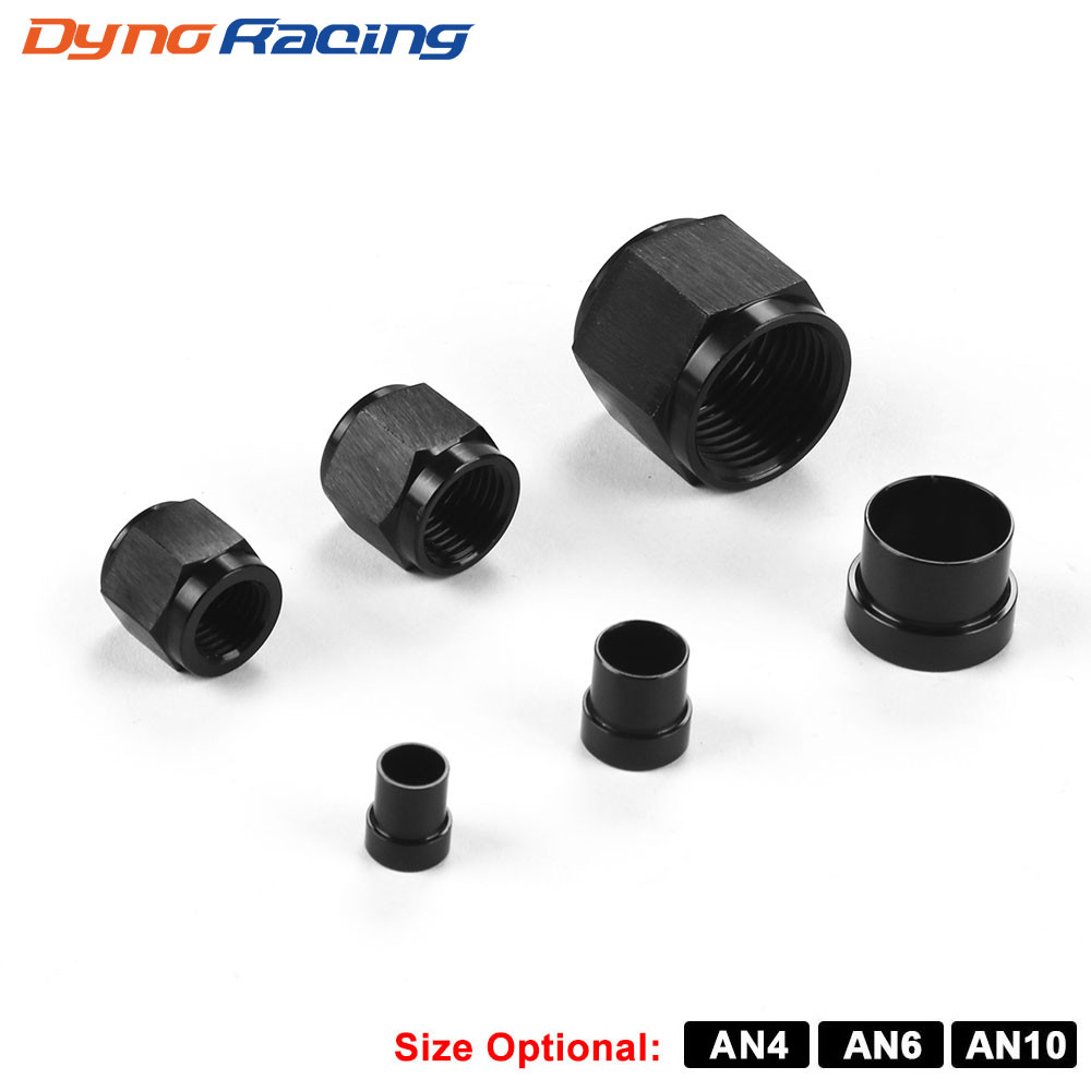 NEW HARDLINE TUBE NUT AND SLEEVE FITTING ADAPTER FOR 4AN-1/4,AN6-3/8,AN10-5/8 HARD LINE ALUMINUM