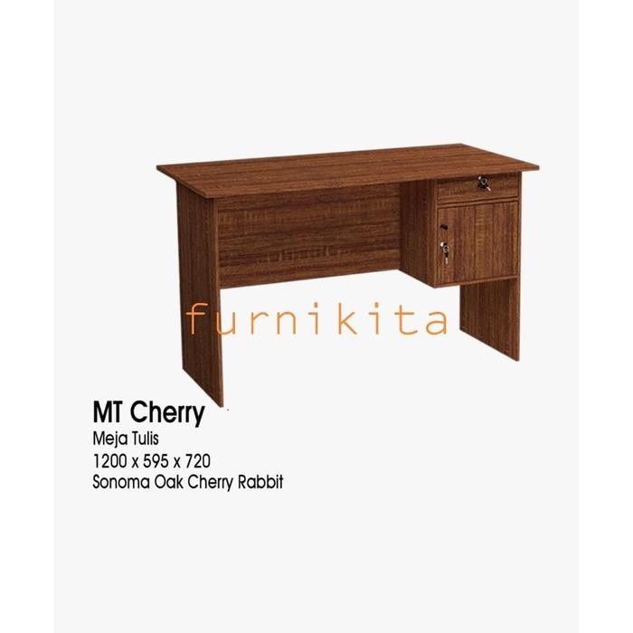 MEJA TULIS MEJA KERJA MEJA KANTOR SETENGAH BIRO OLYMPIC