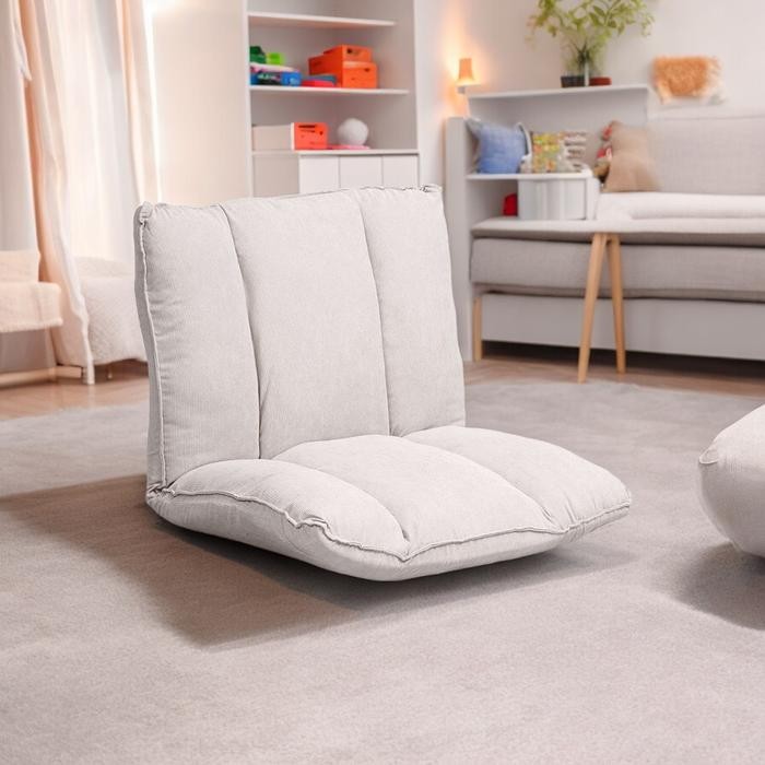 Terlaris Informa Haven Kursi Lesehan Lipat Cord - Krem Beige