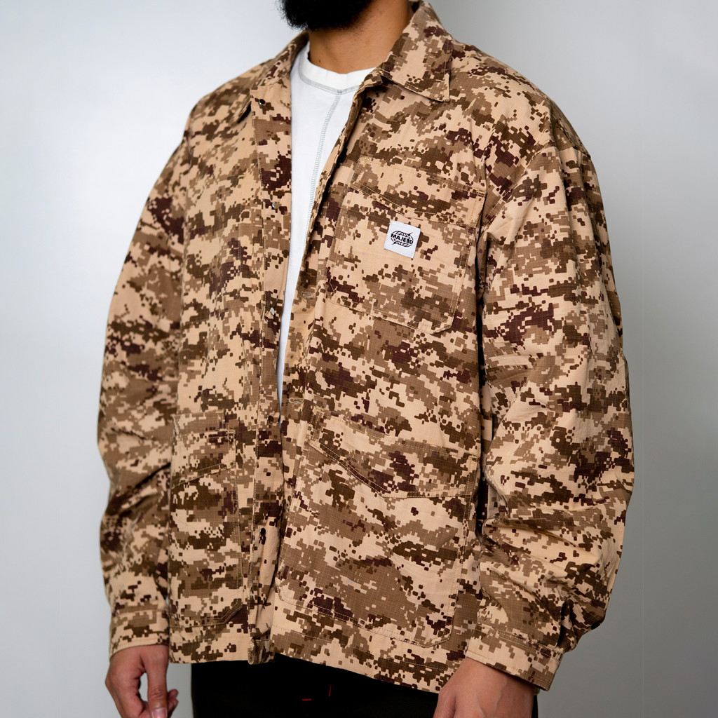 MAJEED Oversized Work Jacket - Camo
