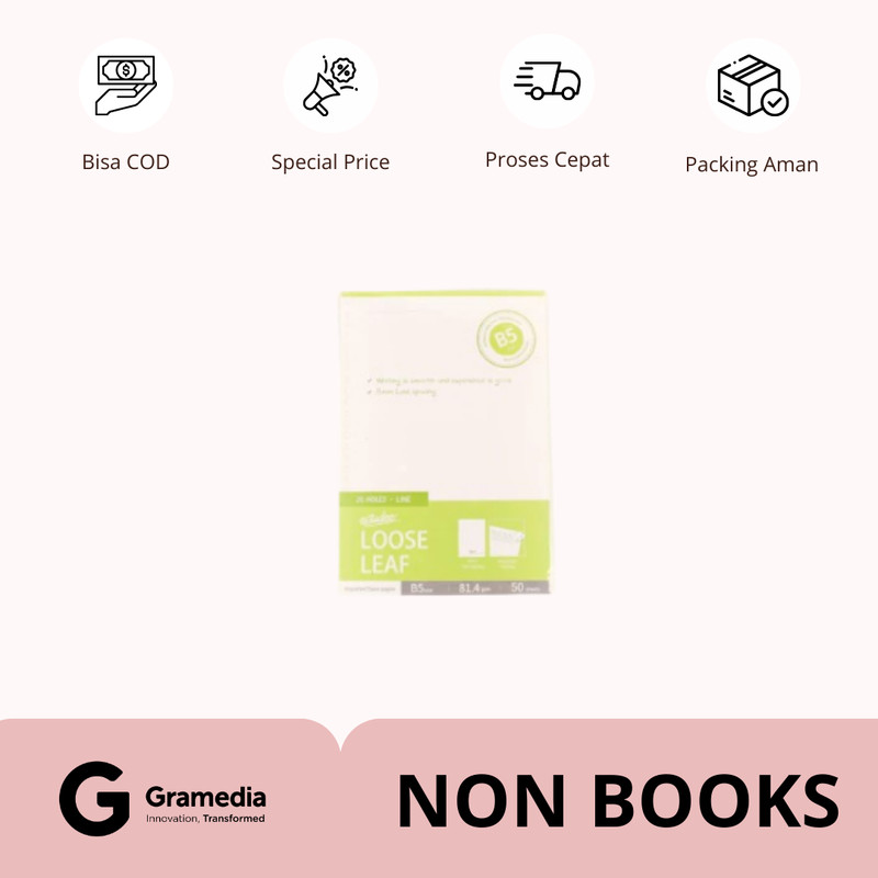 

Estudee Loose Leaf Premium - Line 8Mm B5