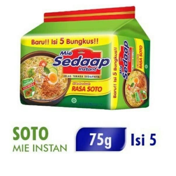 

SEDAAP GORENG DAN SOTO ISI 5 BANDED