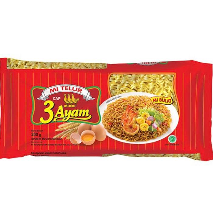 

SAYURHD MIE MI TELUR CAP 3 AYAM KEMASAN KUNING