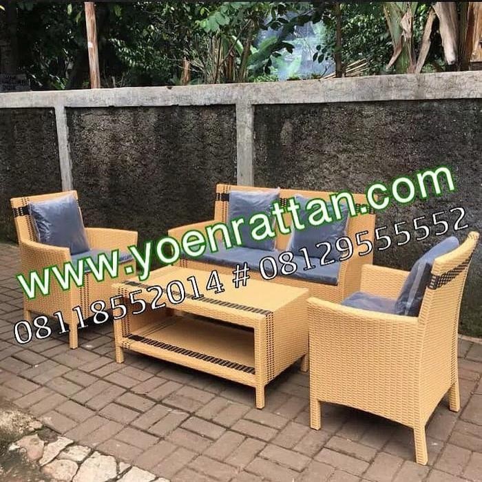 Terlaris Kursi / Sofa Tamu Hawai Rotan Sintetis