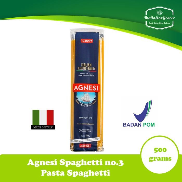 

AGNESI SPAGHETTI NO.3 500GR - PASTA SPAGHETTI