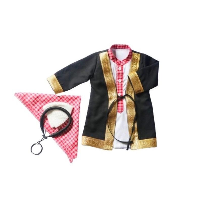 Cod Baju Aqiqah Bayi Laki-Laki, Costum Baju Bayi Newborn, Baju Bayi Newborn, Jubah Hitam Bayi