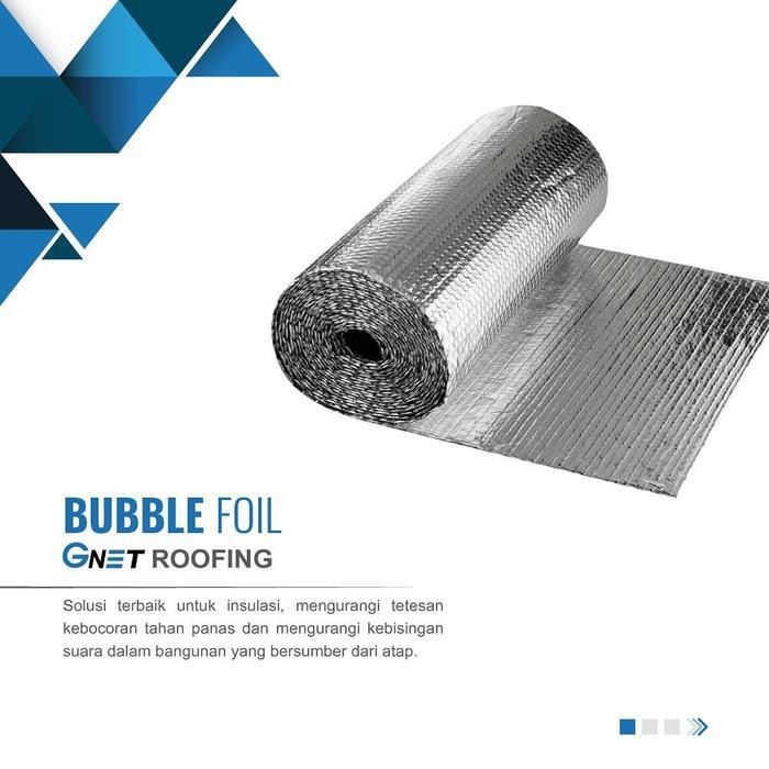 Aluminium Foil Bubble 2 Lapis Peredam Panas Merk GNET