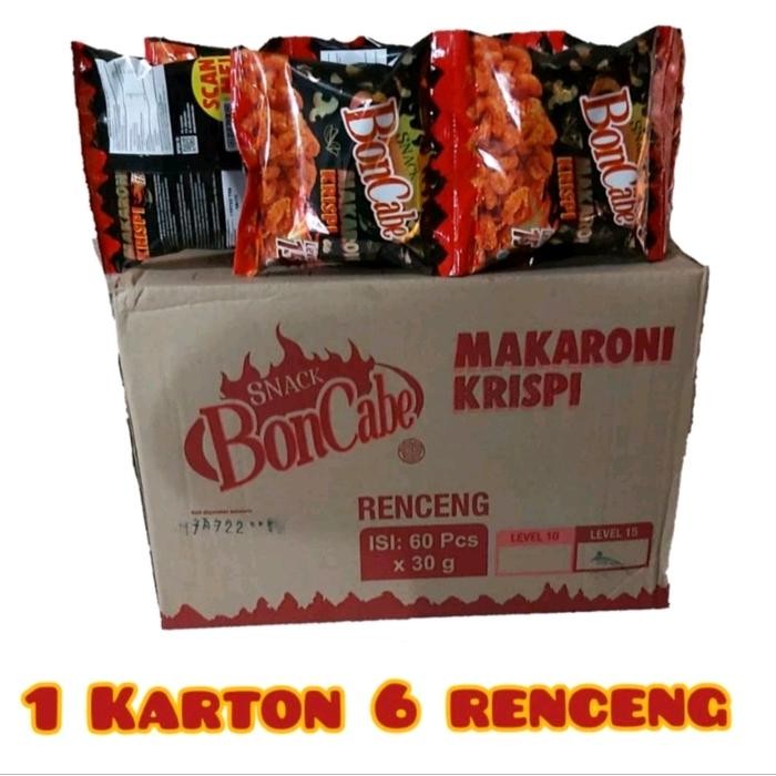 

Kualitas Terjamin Snack Boncabe Makaroni Lv10/15 1Dus [60Pcs] Halal Exp Mei 2025 (Hadiah Kaos Batik