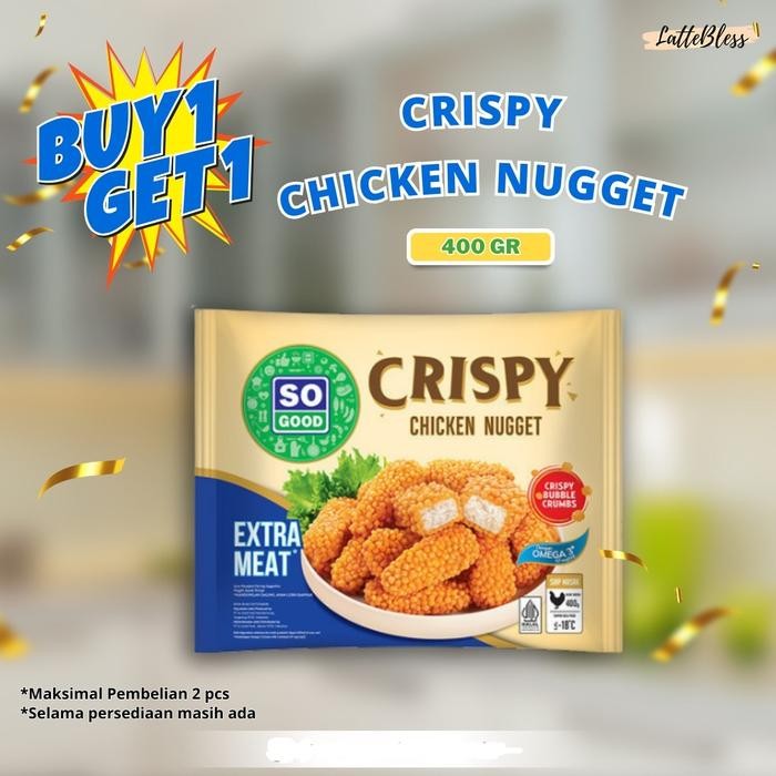 

BeliSkrg,KirimHariini- CRISPY CHICKEN NUGGET SO GOOD 400GR HALAL