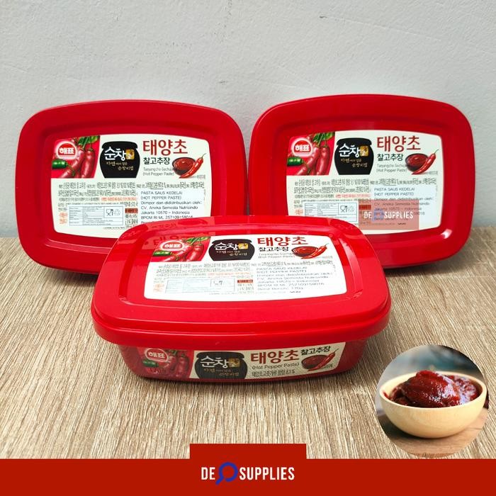 

TodayFre3sH- Sajo Gochujang 170gr - Hot Pepper Paste Sambal Korea Go Chu Jang 170 g
