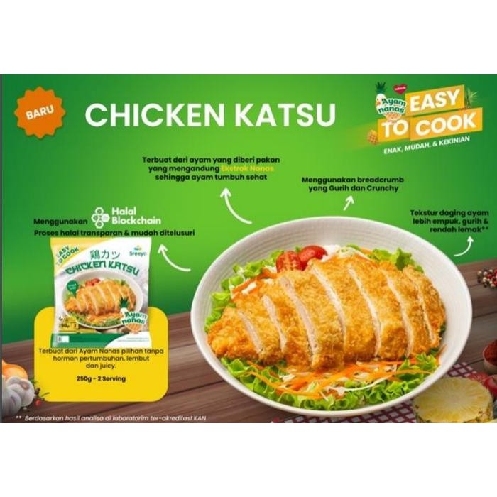

TodayFre3sH- CHICKEN KATSU SREEYA 250GR AYAM NANAS EASY TO COOK