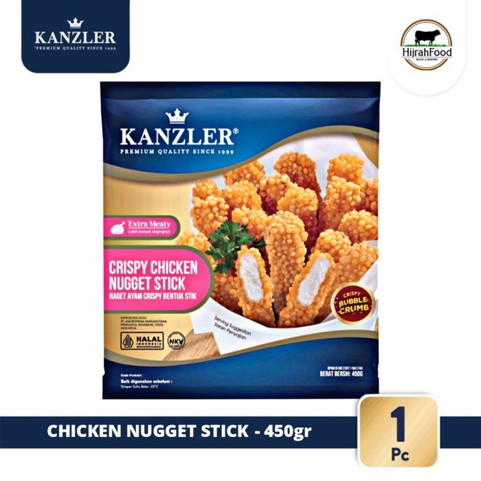 

BeliSkrg,KirimHariini- Kanzler Crispy Chicken Nugget Stick Naget Ayam Stik Krispie - 450gr