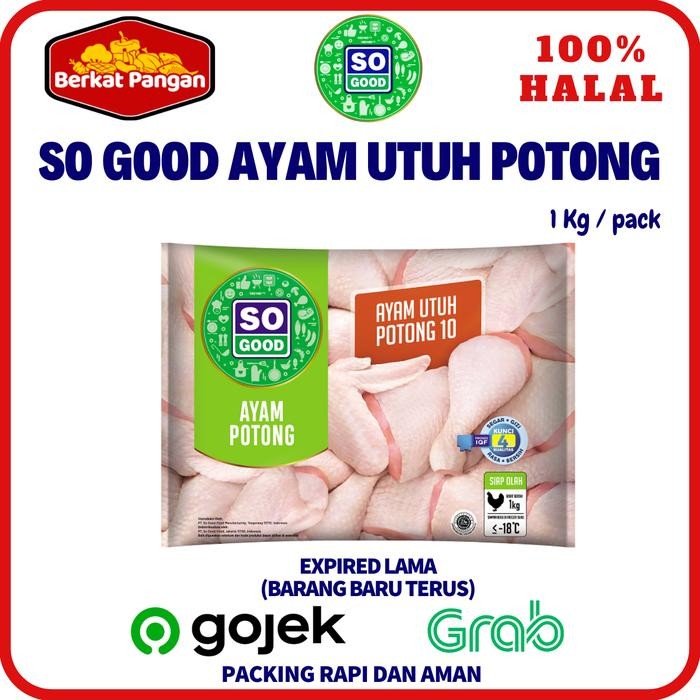 

BeliSkrg,KirimHariini- So Good Ayam Potong Utuh 1 Kg / Ayam Potong Paha Dada Premium 1 Kg