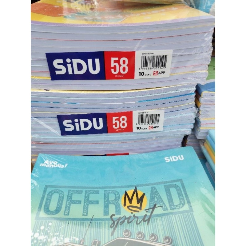 

SIDU 58 lembar isi 10 buku per pak