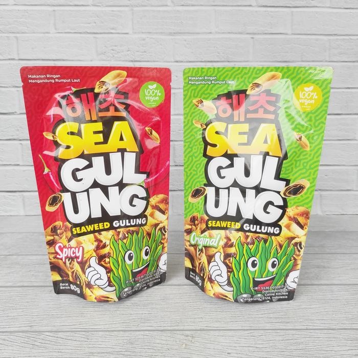 

PastikanDikirimLgsg- Seagul Seaweed Gulung 80g Snack Kerupuk Cemilan Rumput Laut Vegan