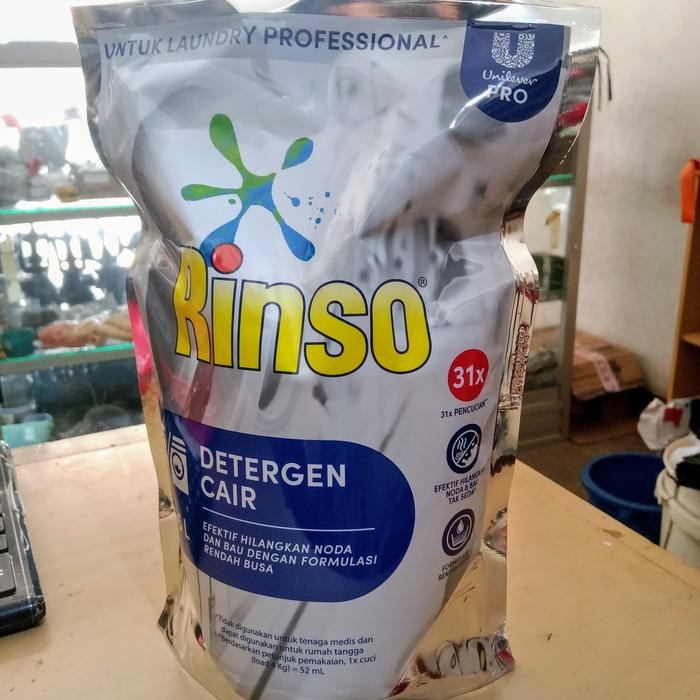 Rinso matic professional 1,8 1.8 liter cair 1 dus isi 6