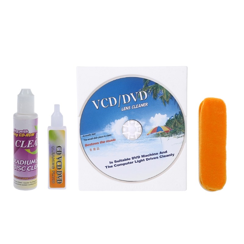 4 in 1 Player Maintenance LENS CLEANER FOR VCD DVD CD-ROM PC for PS2 for PS3