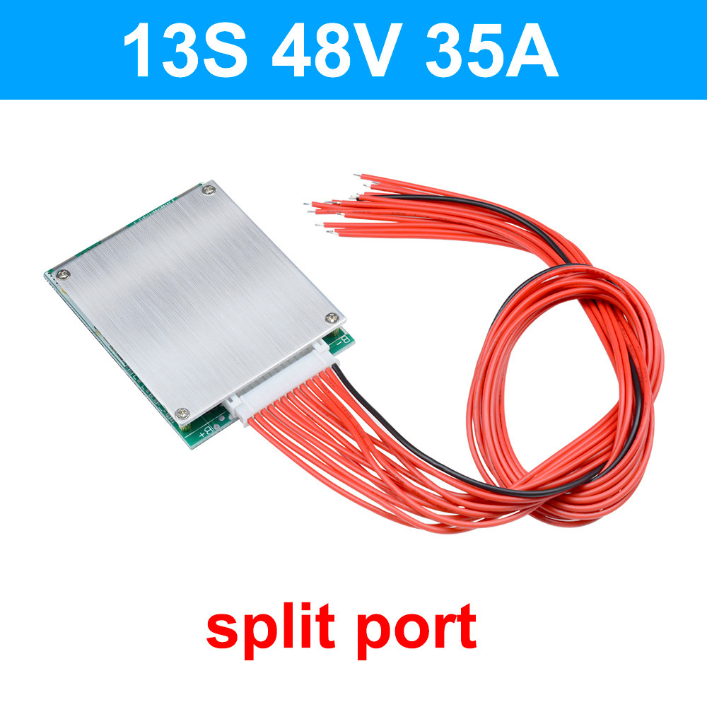 BMS 13S 48V 35A/50A With Balance Li-Ion Battery Pack Protection Board Lithium Battery Balance Meter 