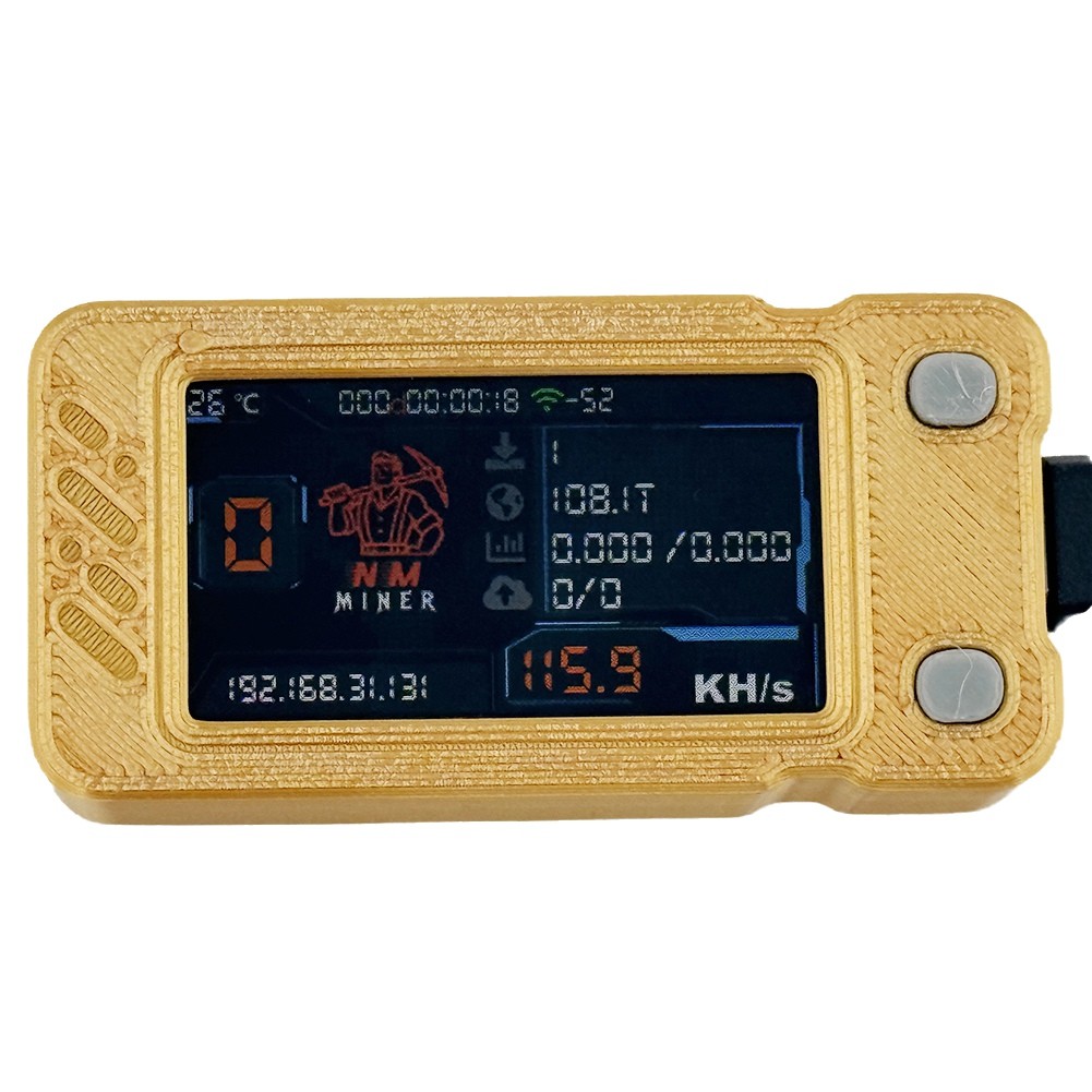 A69F-Upgraded Nerdminer 118KH/S BTC Solo Lottery Miner Mini ASIC Miner Bitcoin BTC Miner with Color 