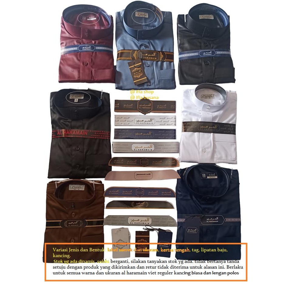 Elhaz- Gamis Pria Al Haramain 54-24 Jubah Arab Impor Bahan Poliester