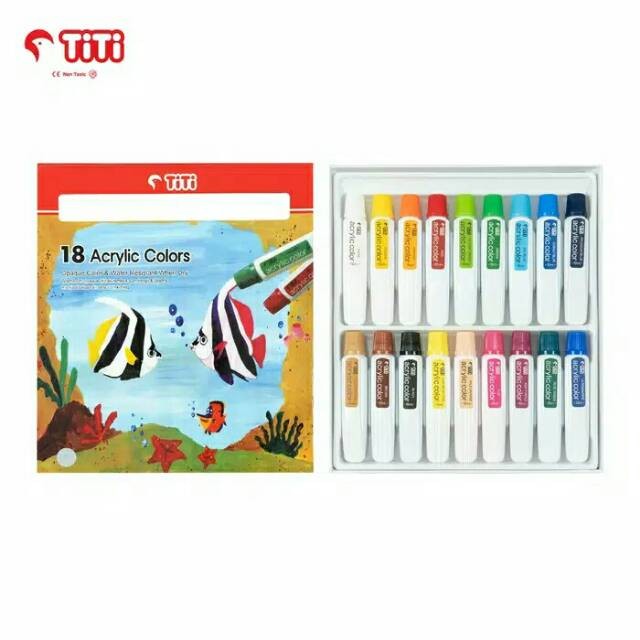 

Cat Akrilik Colors AC-12ML-18 18 Warna 12 ML Acrylic Paint