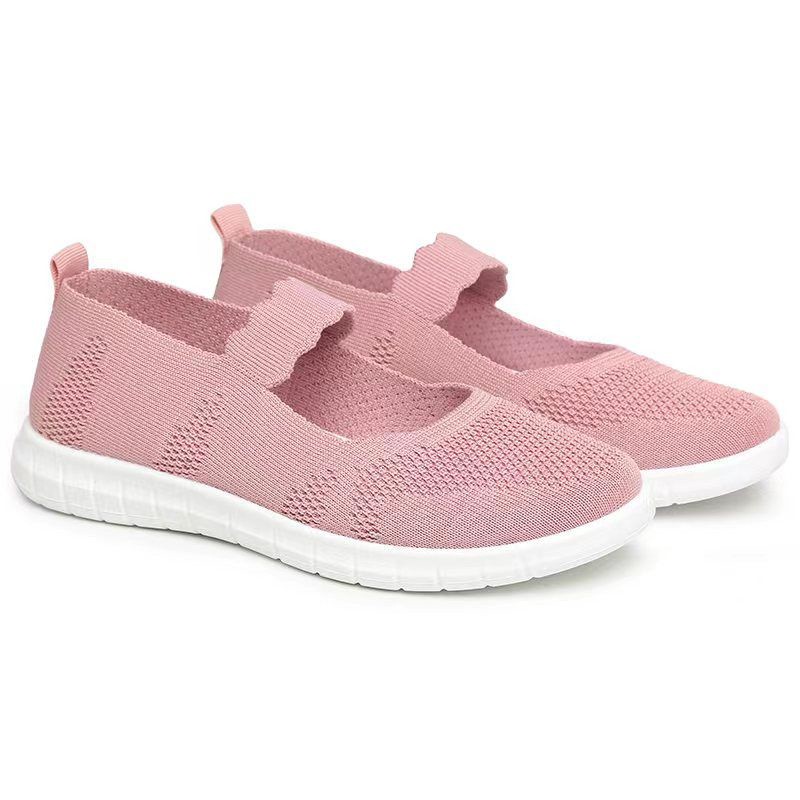 SEPATU RAJUT WANITA KOREA TANPA TALI IMPORT BEST QUALITY A5463