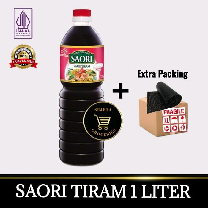 

New Saori Tiram 1 Liter Sauce Indonesia Bottle kecap