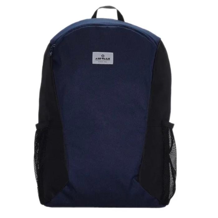 AIRWALK Backpack Original Unisex - Navy - Wanita - Pria - Tas Ransel - Travel Hitam Navy
