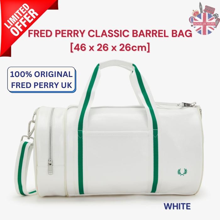 Fred Perry Scotch Grain Barrel Bag/Duffle Bag/Tas Travelling/Sportsbag