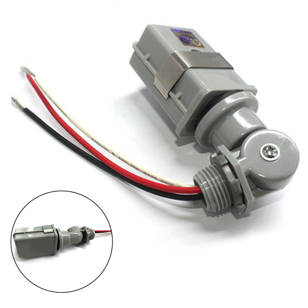 2pcs Rotatable Light Controller Photocell Sensor 120VAC Swivel Mount Photocell For Outdoor Lighting 
