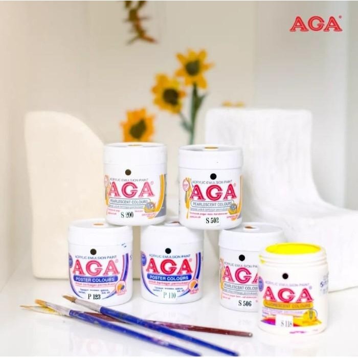 

TERBARU! Cat Poster Acrylic Dekorasi Prakarya AGA Water Based Ukuran 100cc 200cc 1kg 5kg