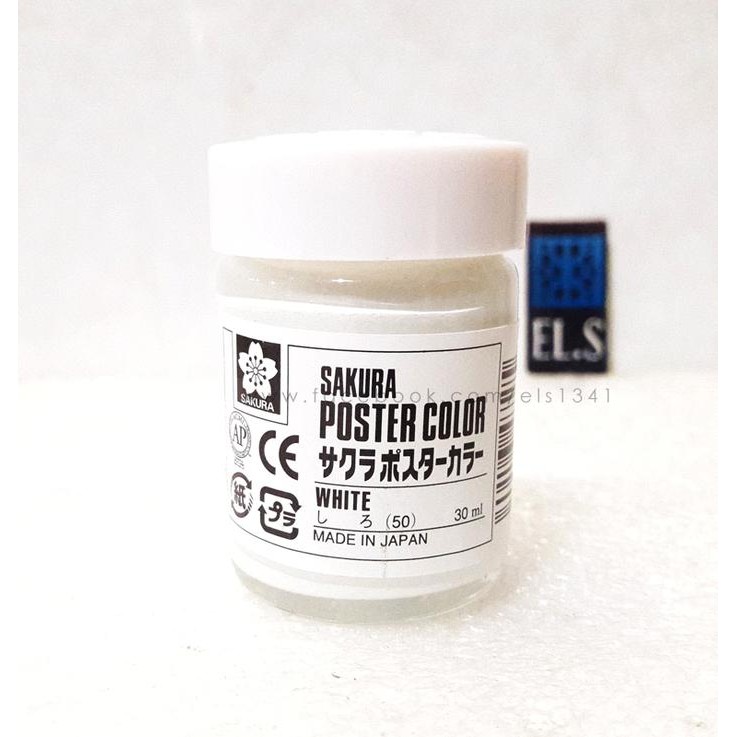 

HOT SALE! Sakura Poster Color 30 ML White (Cat Poster)