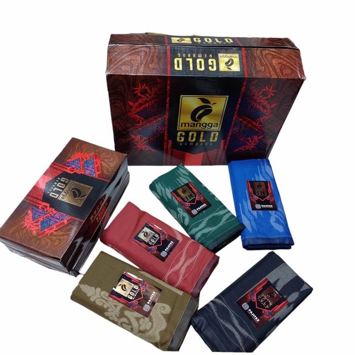 Sarung Mangga Kembang Gold Sarung Tenun Dewasa