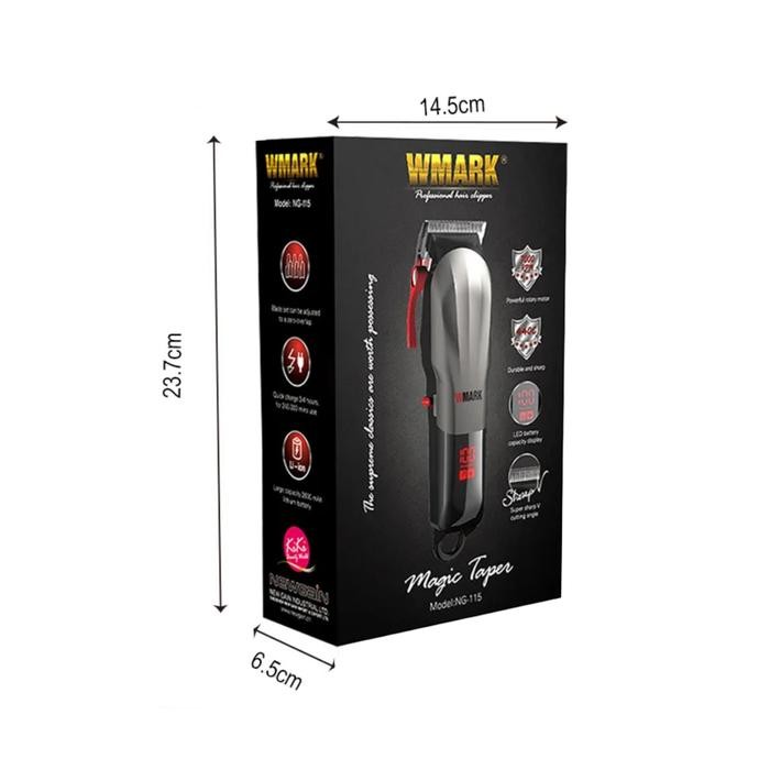 Wmark Profesional Clipper Wmark Ng-115 Cordless Mesin Cukur Wmark 115 Best Seller