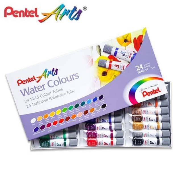 Cat Air Pentel Water Color 24 Warna Water Colours Pentel Cat Air