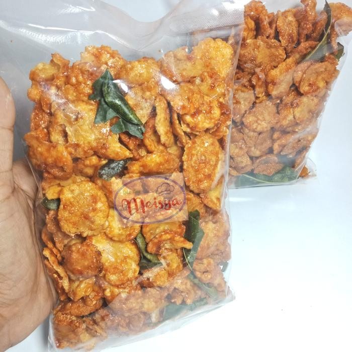 

Terlaris Keripik Emping Melinjo Thailand Pedas Manis 250 Gram