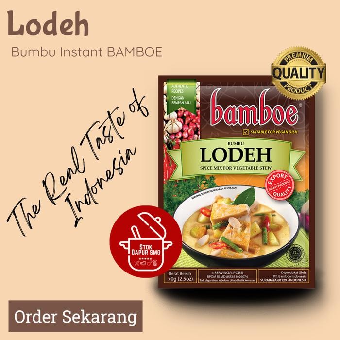 

.........] Bumbu Masak Instan BAMBOE Indonesia Export Quality LODEH 54gr