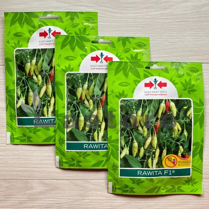 Evergreeeen Benih Cabai Cabe Setan Rawita F1 350 Butir Cap Panah Merah