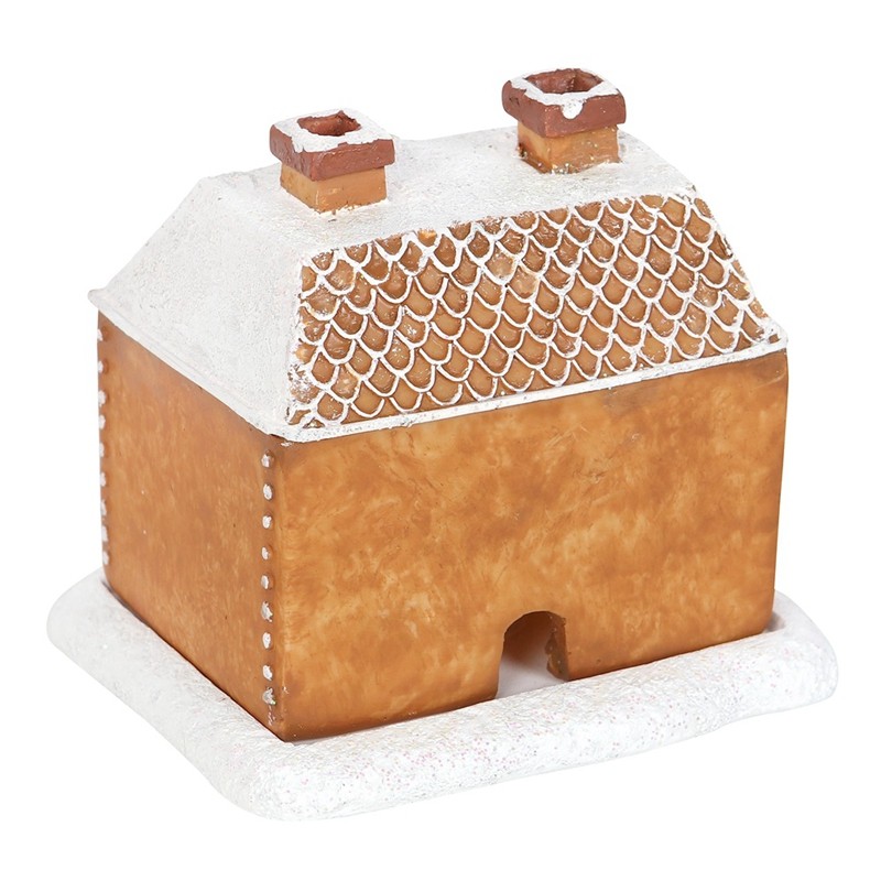 Gingerbread House Incense Burner, Resin Log Cabin Incense Burner, Christmas Incense Burner,Home Chim