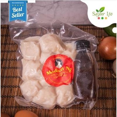 

BARANG TERLARIS Pempek Bulat Adaan Madam Ng Isi 10 Pcs/Pack Asli Daging Ikan Tenggiri