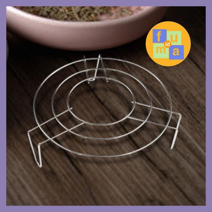 Tatakan panci kukusan Stainless Steel/ Tatakan wajan kukusan/ tatakan makanan kukusan stainless