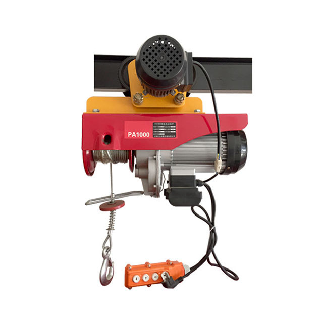 Mini Portable Electric Hoist Pa600 PA800 Pa1000 Pa1200 500kg 1ton Small Crane Electric Hoist Winch