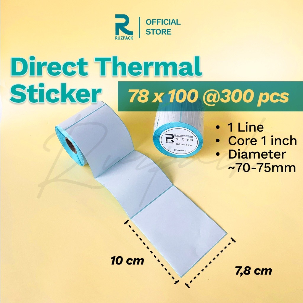 

Direct Sticker [78x100 MM] Stiker Resi Pengiriman Label Bare 1 300 PCS