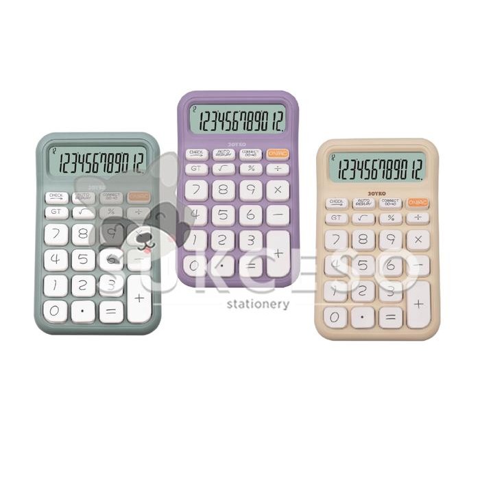 

GotSeef Joyko Calculator CC-62CO Kalkulator Check & Correct 12 Digits Pastel Color