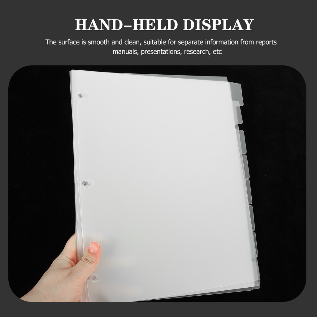 

Pp Dividers For School Accessory Separate Sheets Clear Binder Dividers With Tabs Loose Leaf Refill
